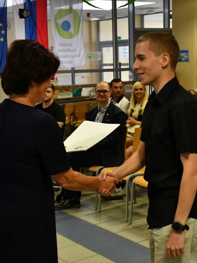 Podelitev spričeval poklicne mature